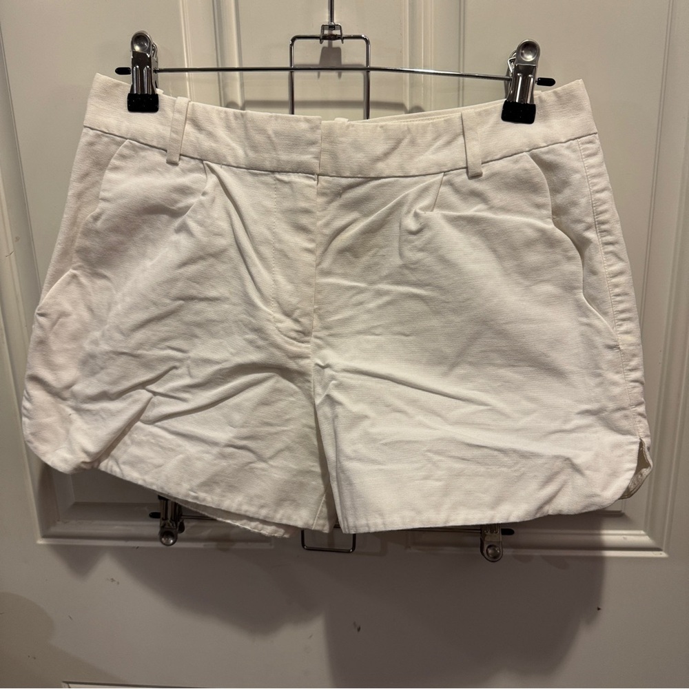 J. Crew Women's Cream Athletic Shorts 100% Cotton Size 2